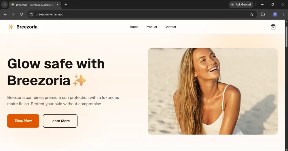 Breezoria — projet Site E-commerce